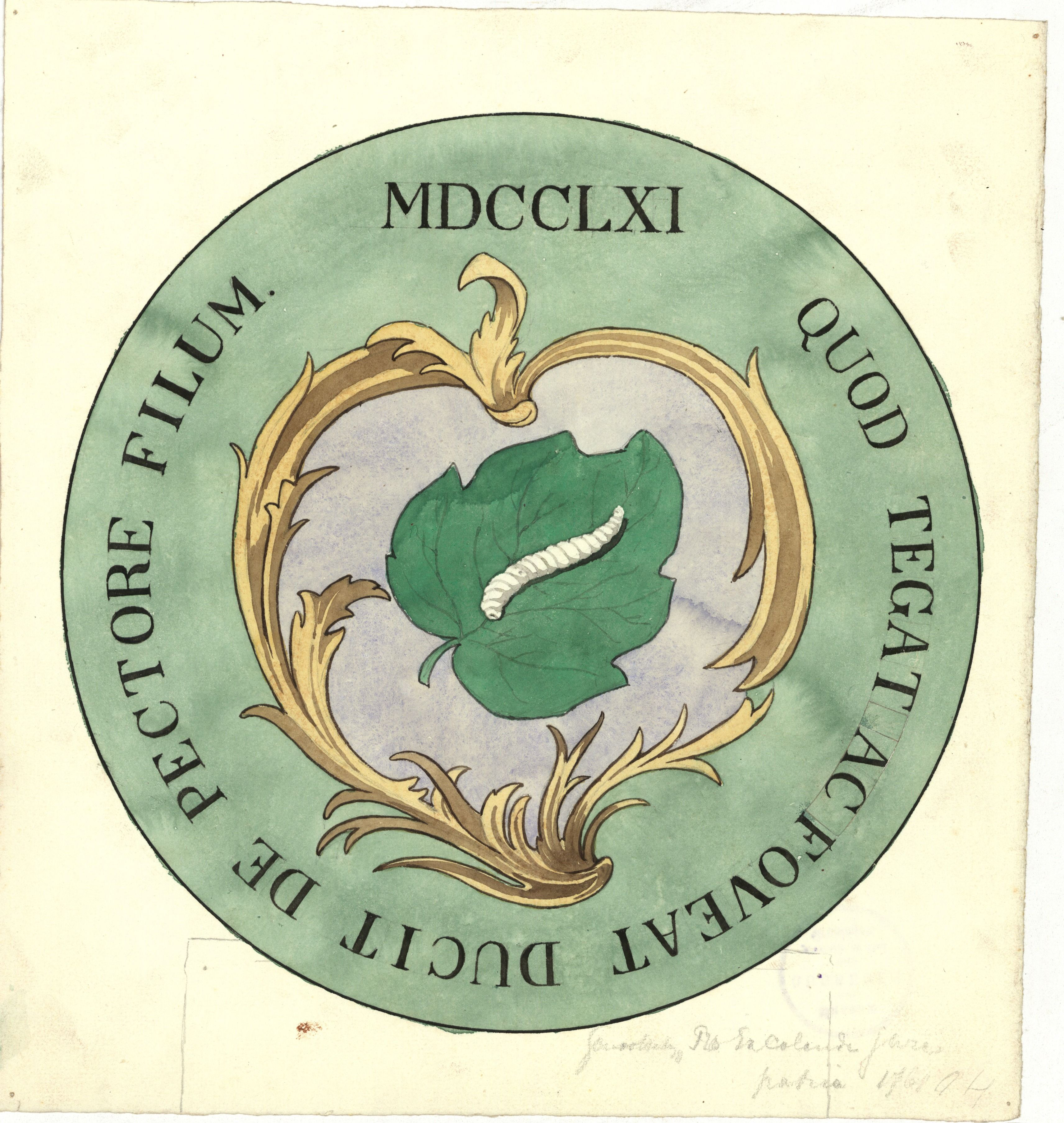1892 ontwerptekening Glas voor Museum van Oudheden